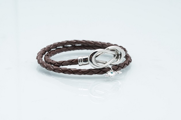 施華洛世奇璀晶寶石一見鍾情系列-銀愛心富貴棕 1